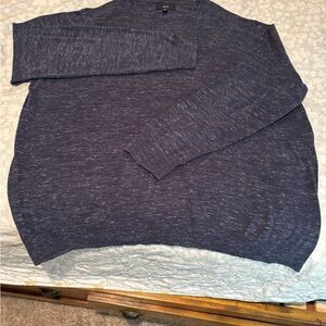 1901 Men's Heathered Blue Crewneck Sweater